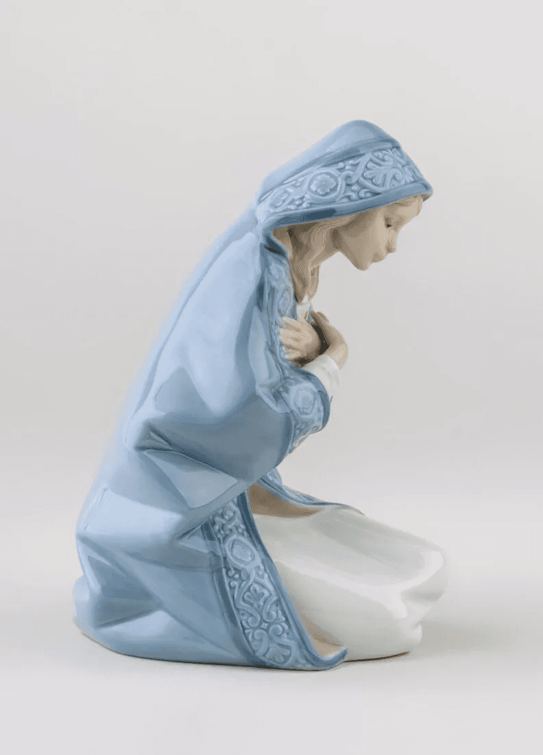 Lladró Virgin Mary Nativity Figurine II Sculpture by  Lladró at   FormFluent Sydney, Australia