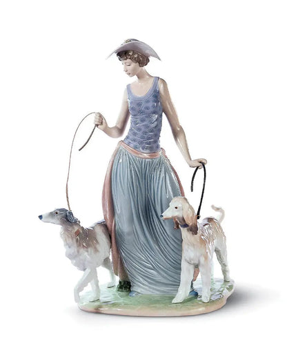  Lladró Elegant Promenade Woman Figurine Sculpture by Lladró at  FormFluent