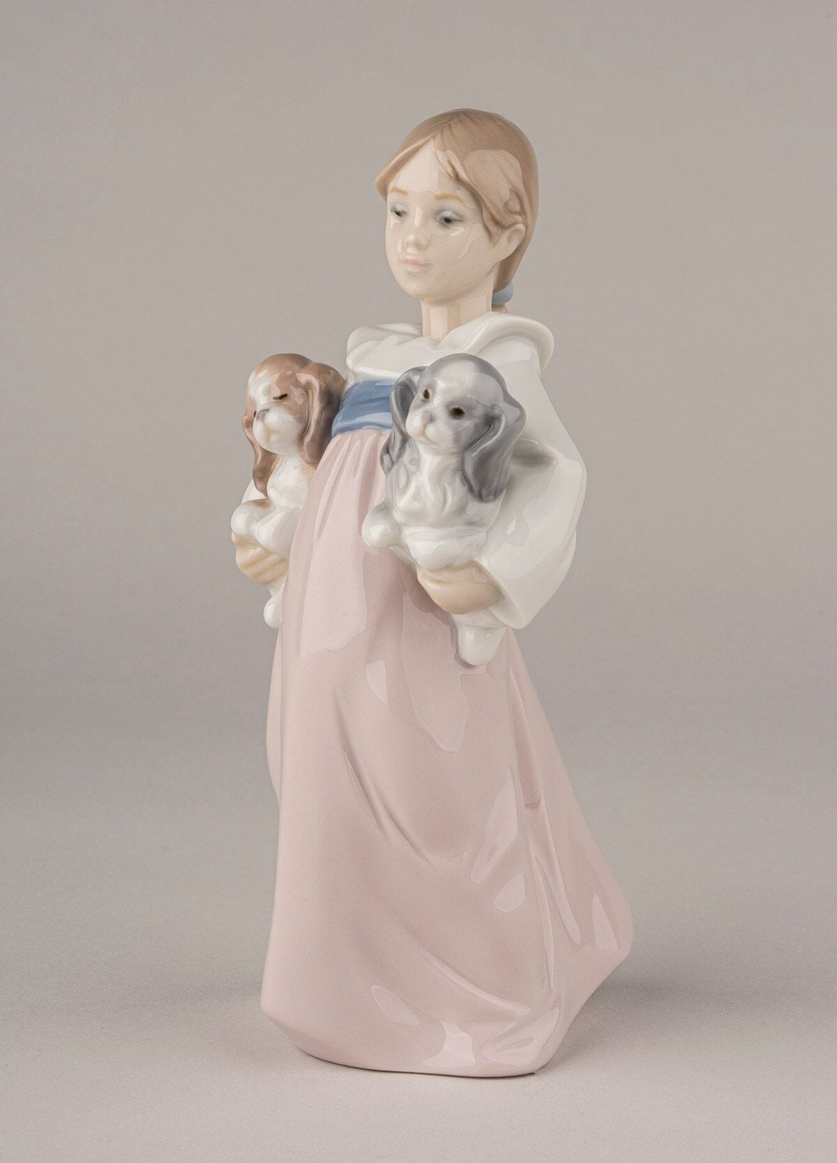  Lladró Arms Full of Love Girl with Dogs Figurine Sculpture by Lladró at  FormFluent