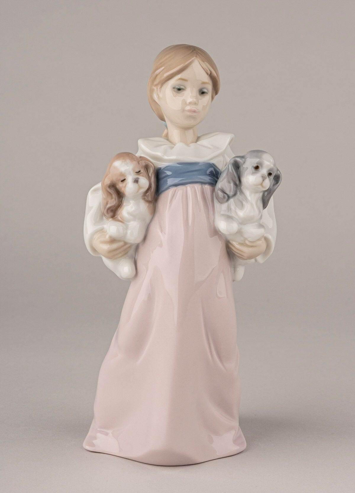  Lladró Arms Full of Love Girl with Dogs Figurine Sculpture by Lladró at  FormFluent