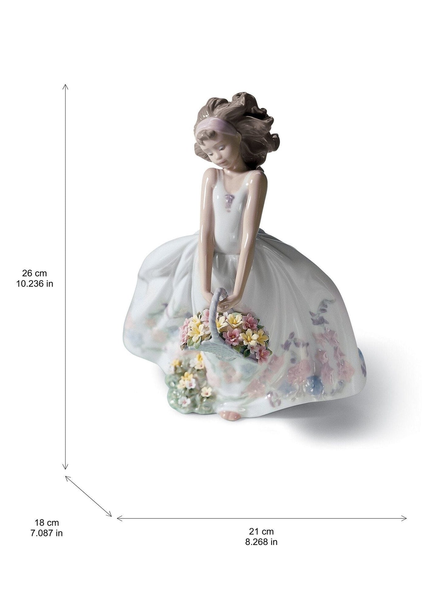 Lladró Wild Flowers Girl Figurine