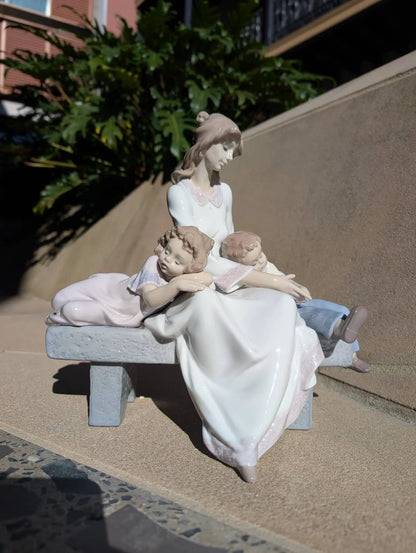 Lladró An Afternoon Nap Mother with Children Figurine Sculpture by  Lladró at   FormFluent Sydney, Australia