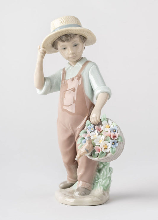 Buy Authentic Lladró Lladró My Happy Friend Boy Figurine Sculpture - FormFluent Sydney Australia