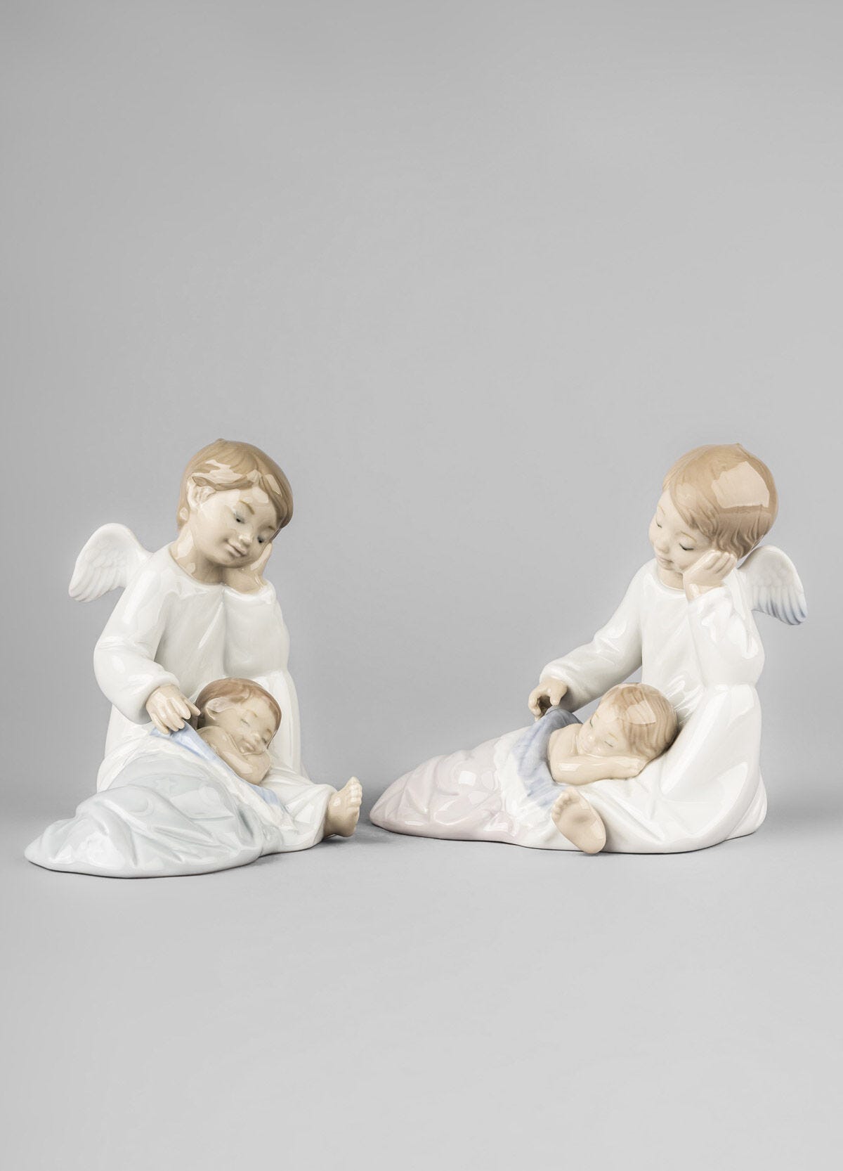 Buy Authentic Lladró Lladró My Guardian Angel Blue Figurine Sculpture - FormFluent Sydney Australia