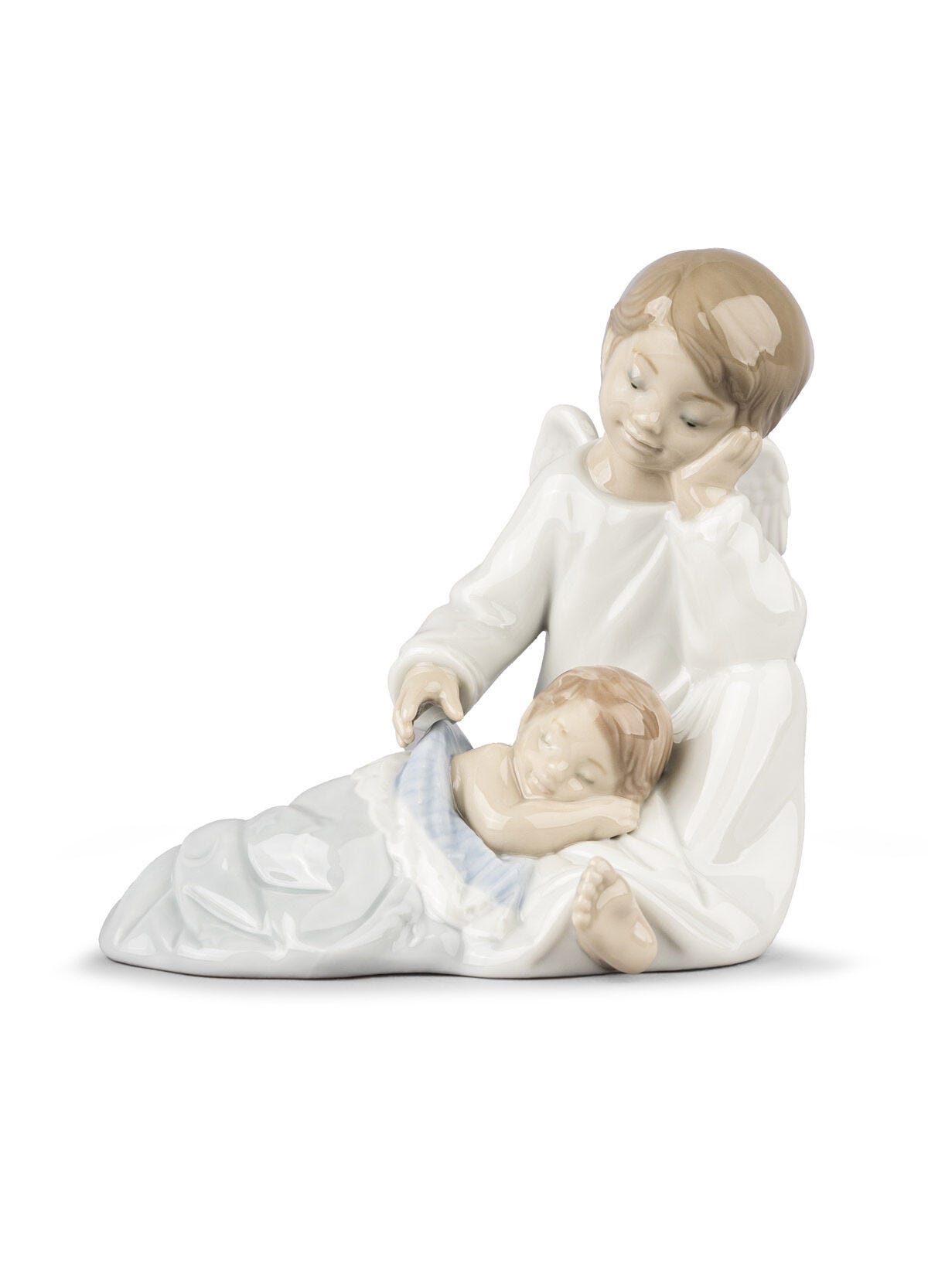 Buy Authentic Lladró Lladró My Guardian Angel Blue Figurine Sculpture - FormFluent Sydney Australia