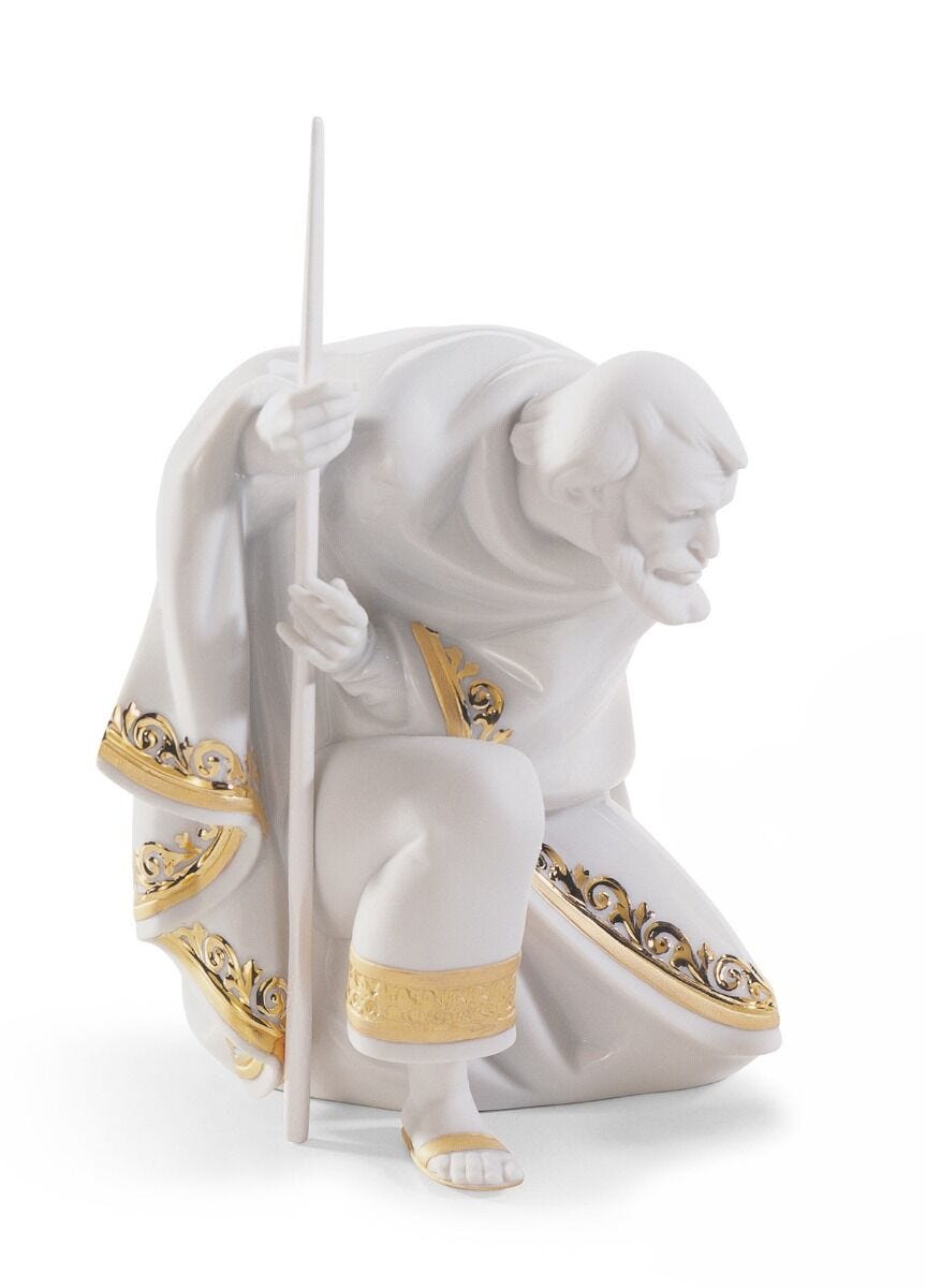 Lladró Silent Night Nativity Set - Gold Lustre - FormFluent