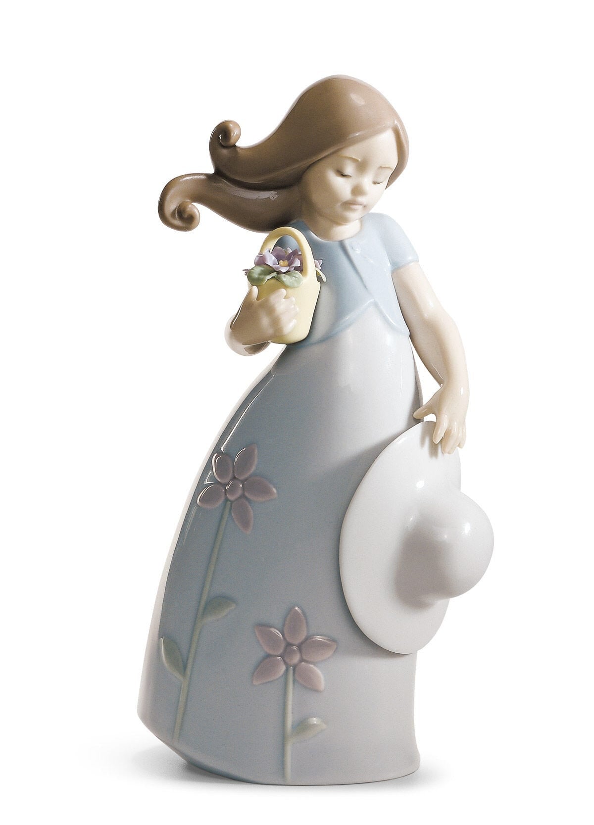 Buy Authentic Lladró Lladró Little Violet Girl Figurine Sculpture - FormFluent Sydney Australia