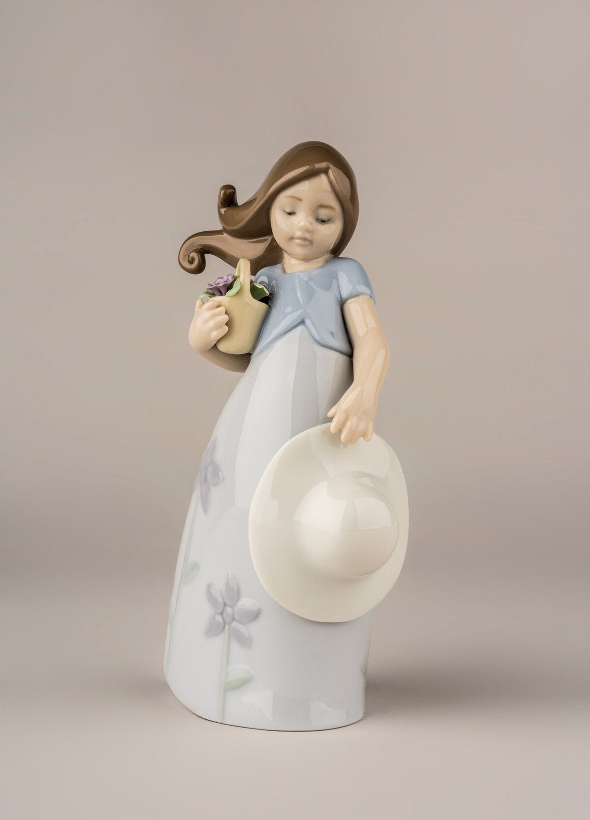 Buy Authentic Lladró Lladró Little Violet Girl Figurine Sculpture - FormFluent Sydney Australia