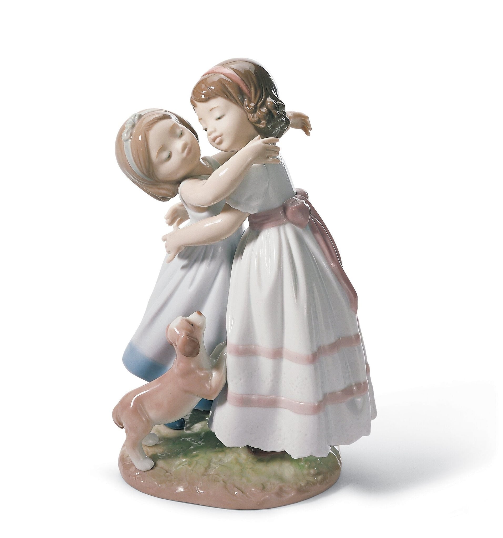 Lladró Give Me a Hug! Children and Puppy Figurine Sculpture by Lladró at  FormFluent Sydney, Australia