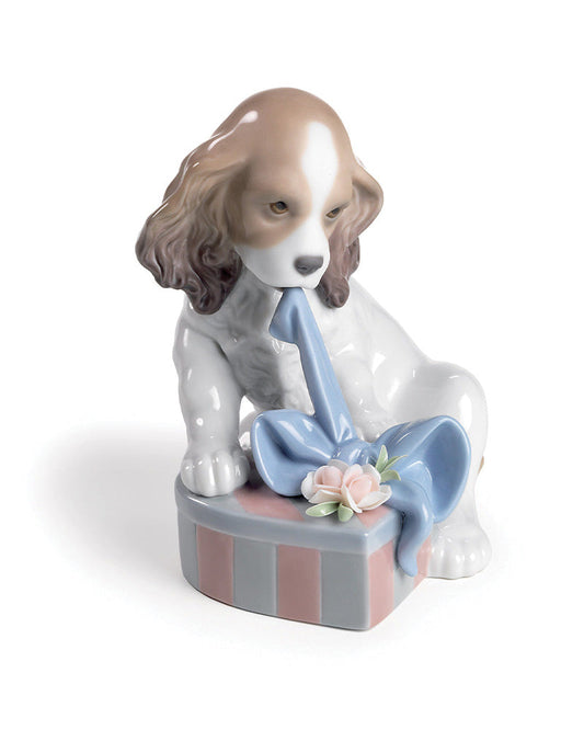 Buy Authentic Lladró Lladró Can't Wait Dog Figurine Sculpture - FormFluent Sydney Australia