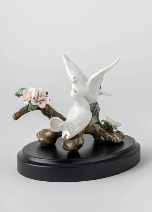  Lladró Doves on A Cherry Tree Figurine Sculpture by Lladró at  FormFluent