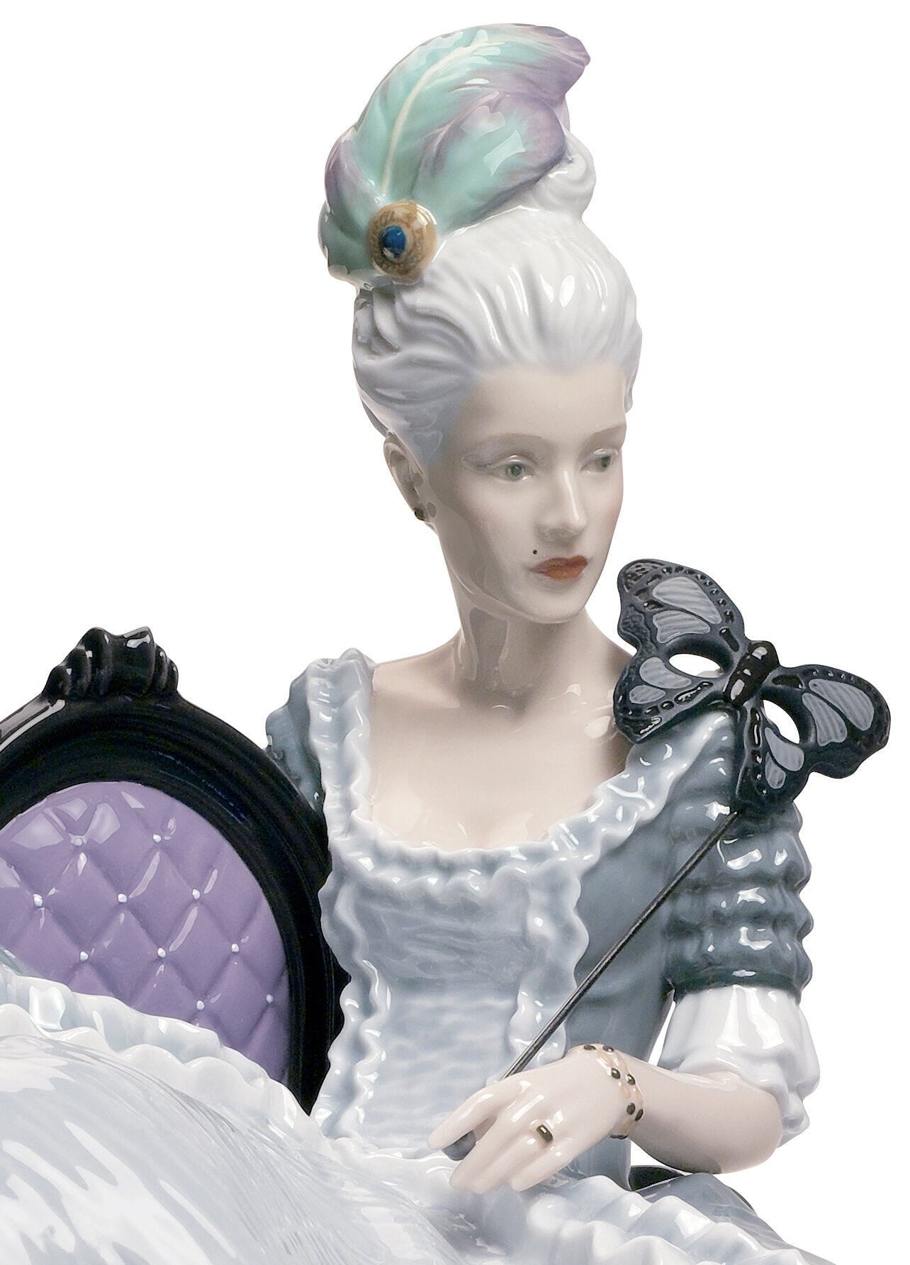 Rococo Lady at The Ball Figurine