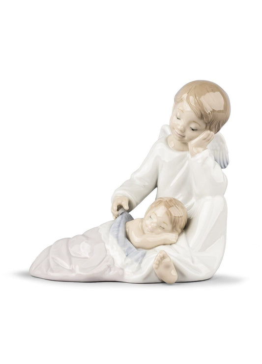 Buy Authentic Lladró Lladró My Guardian Angel Pink Figurine Sculpture - FormFluent Sydney Australia