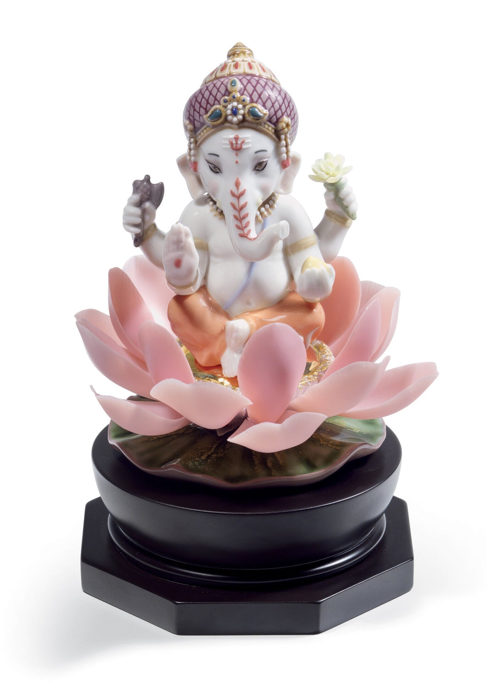 Lladró Padmasana Ganesha Figurine Sculpture - FormFluent Sydney Australia