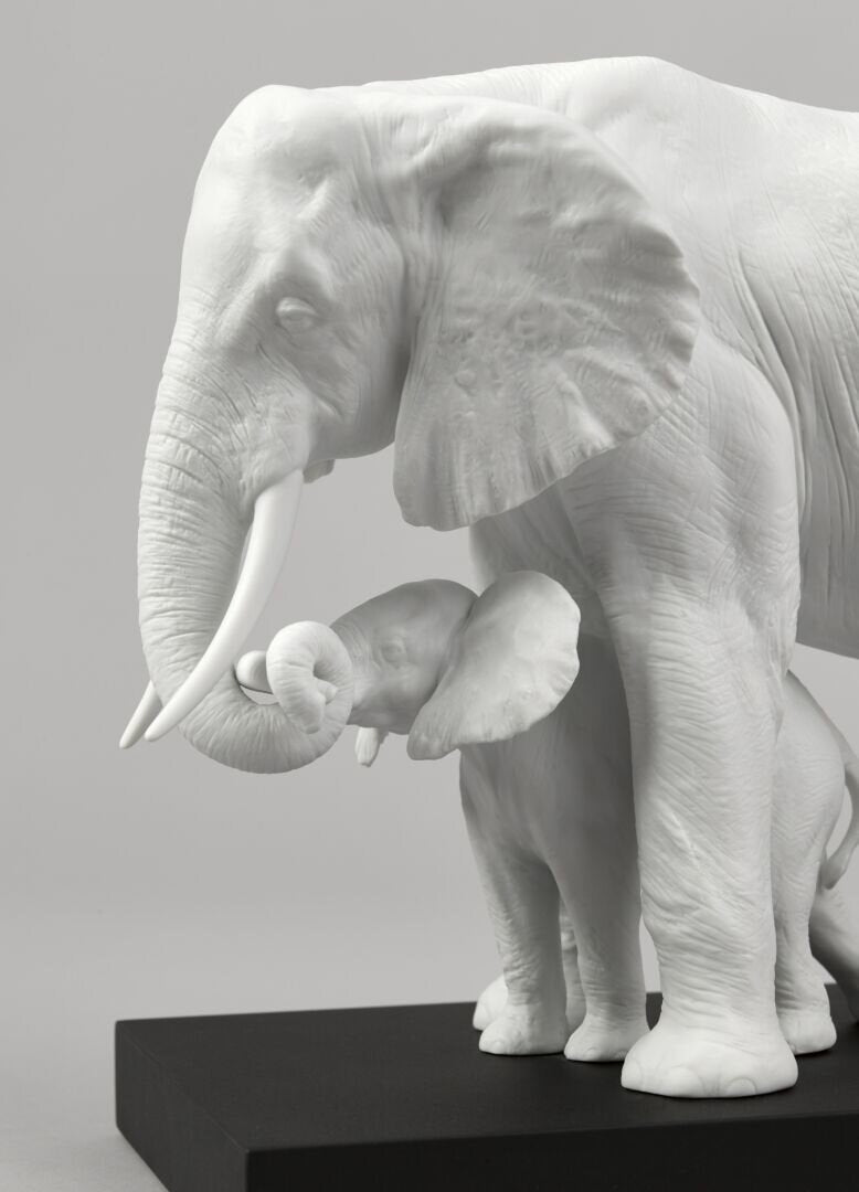 Leading The Way Elephants White Sculpture - FormFluent