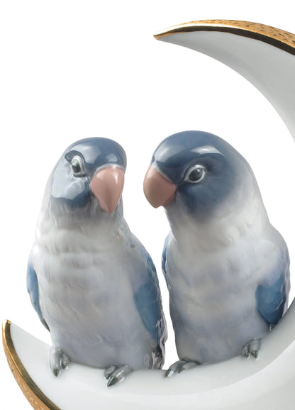  Lladró Fly Me to The Moon Birds Couple Figurine Gold Lustre Sculpture by Lladró at  FormFluent