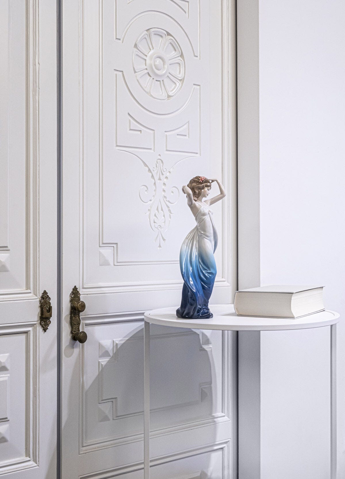 Lladro Ethereal Spirit Sculpture Woman Blue Ombre Dress Interior Styling Formfluent Lladro sydney australia