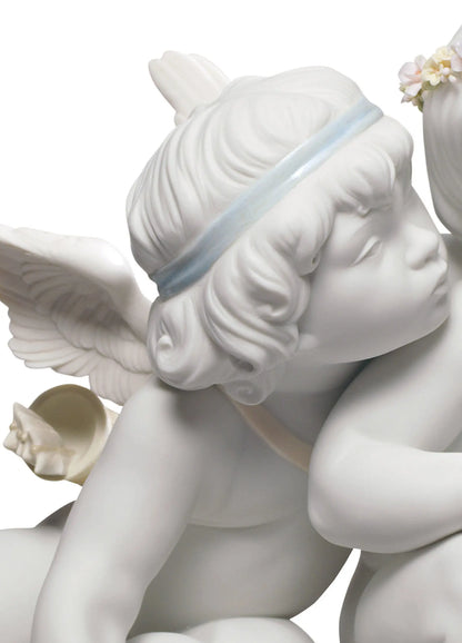  Lladró Eros and Psyche Angels Couple Greek Mythology Figurine Sculpture by Lladró at  FormFluent