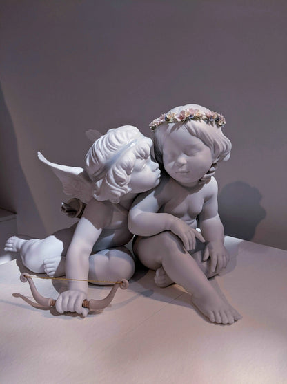  Lladró Eros and Psyche Angels Couple Greek Mythology Figurine Sculpture by Lladró at  FormFluent