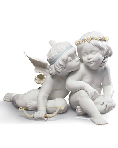  Lladró Eros and Psyche Angels Couple Greek Mythology Figurine Sculpture by Lladró at  FormFluent