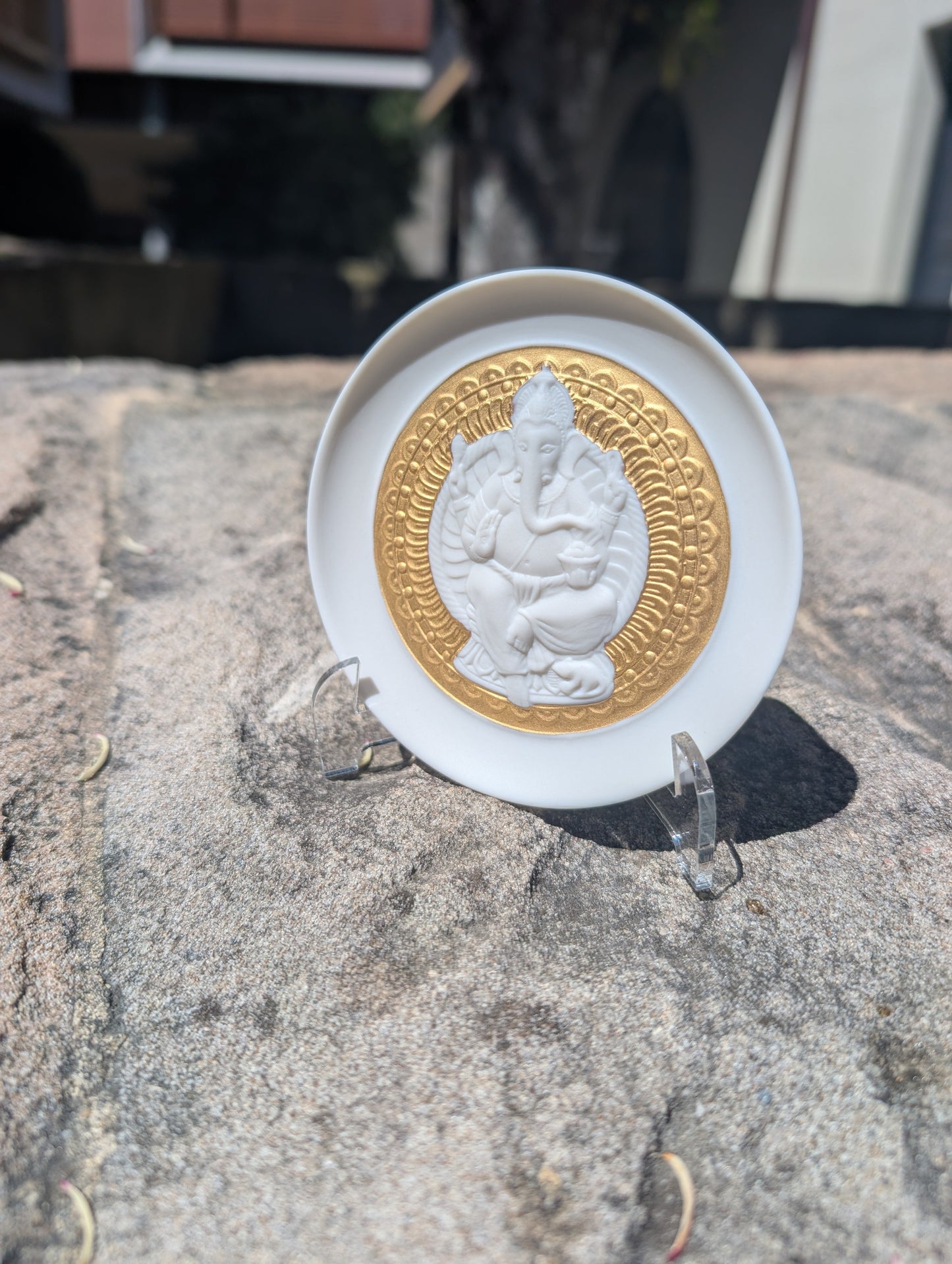 Buy Authentic Lladró Lladró Lord Ganesha Decorative Plate (Gold Lustre)  - FormFluent Sydney Australia