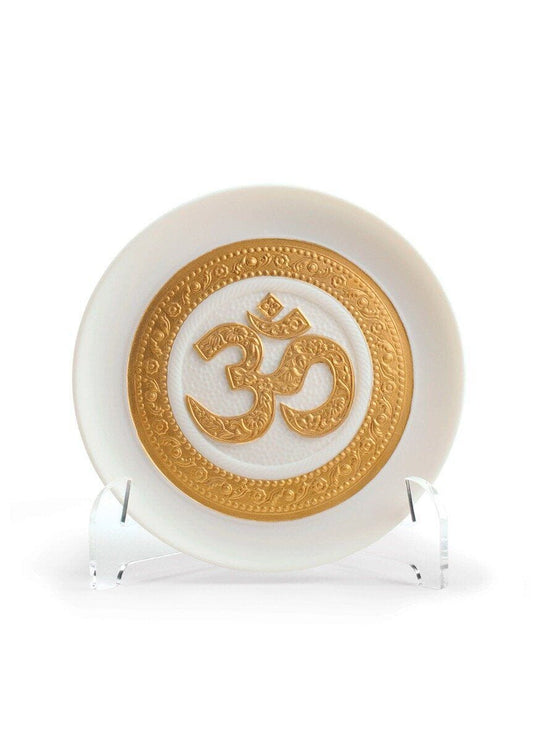 Lladró Om Decorative Plate Gold Lustre