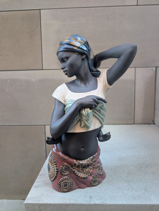 Lladró African Bond Mother and Baby Figurine - FormFluent