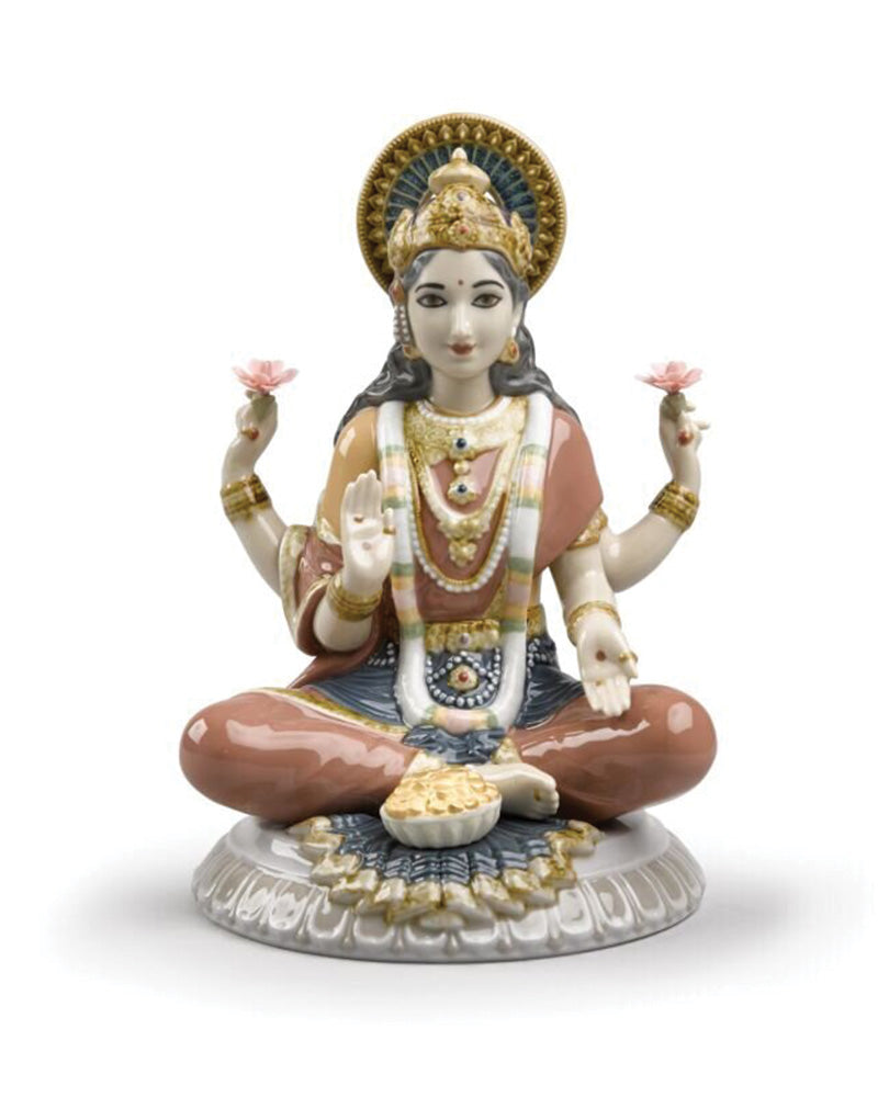 Lladró Goddess Sri Lakshmi Figurine   FormFluent