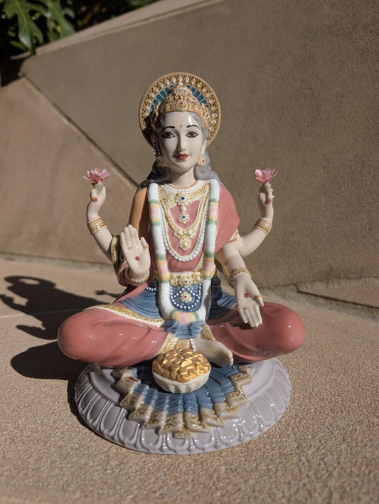  Lladró Goddess Sri Lakshmi Figurine  by Lladró at  FormFluent