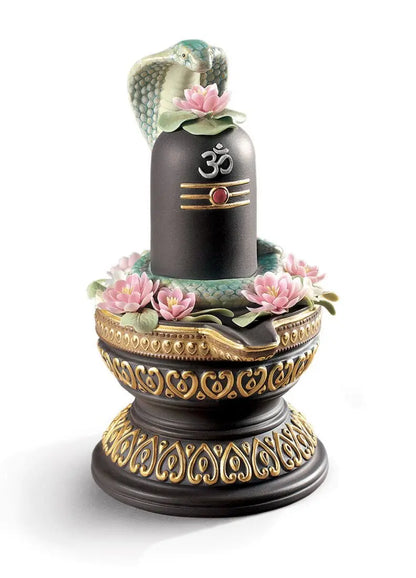 Lladró Lingam Figurine II Gold Lustre Sculpture by  Lladró at   FormFluent Sydney, Australia