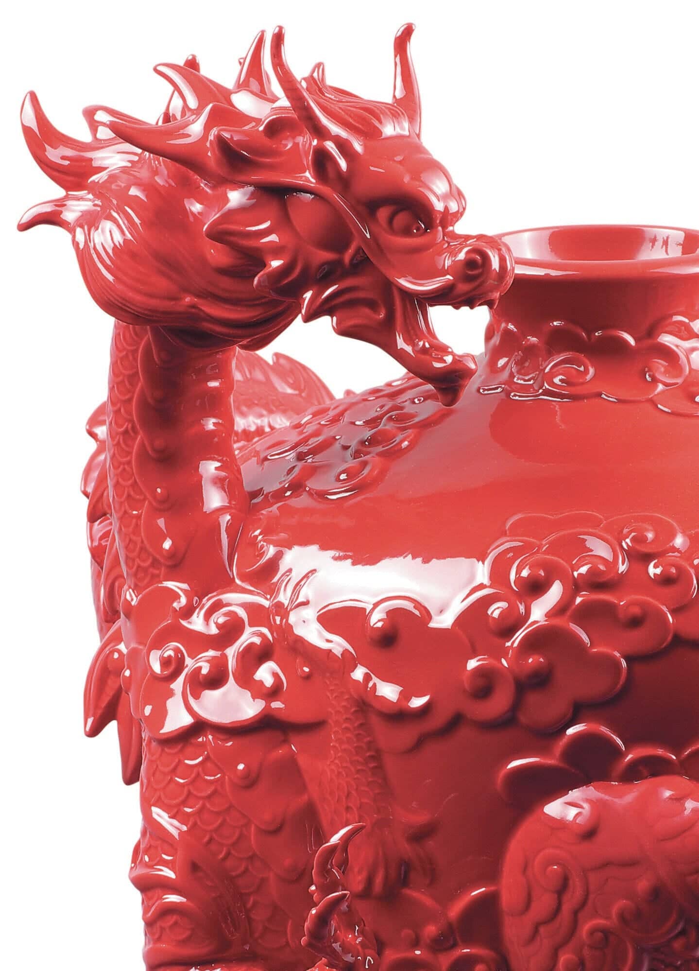 Lladró Dragon and Phoenix Vase Vase by  Lladró at   FormFluent Sydney, Australia