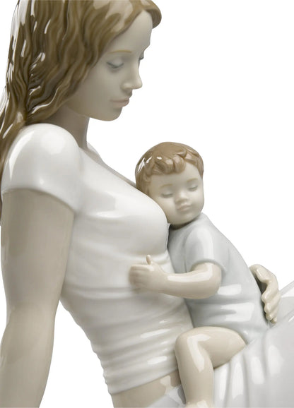  Lladró A Mother's Love Mum and Baby Figurine Coloured Sculpture by Lladró at  FormFluent