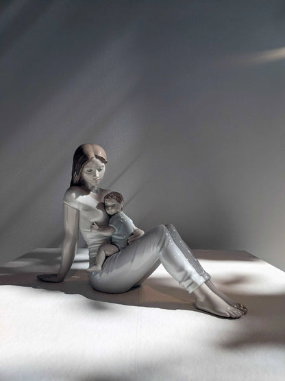  Lladró A Mother's Love Mum and Baby Figurine Coloured Sculpture by Lladró at  FormFluent