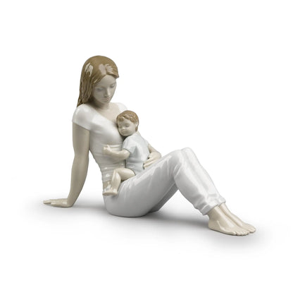  Lladró A Mother's Love Mum and Baby Figurine Coloured Sculpture by Lladró at  FormFluent