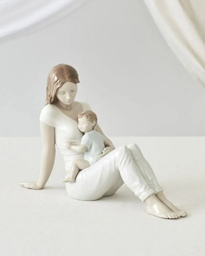  Lladró A Mother's Love Mum and Baby Figurine Coloured Sculpture by Lladró at  FormFluent