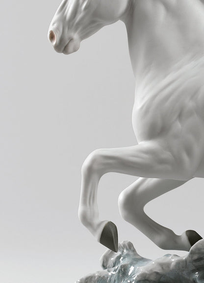 Lladró Riding Her Horse on the Seashore Horse & Woman Figurine Sculpture by Lladró at  FormFluent Sydney, Australia
