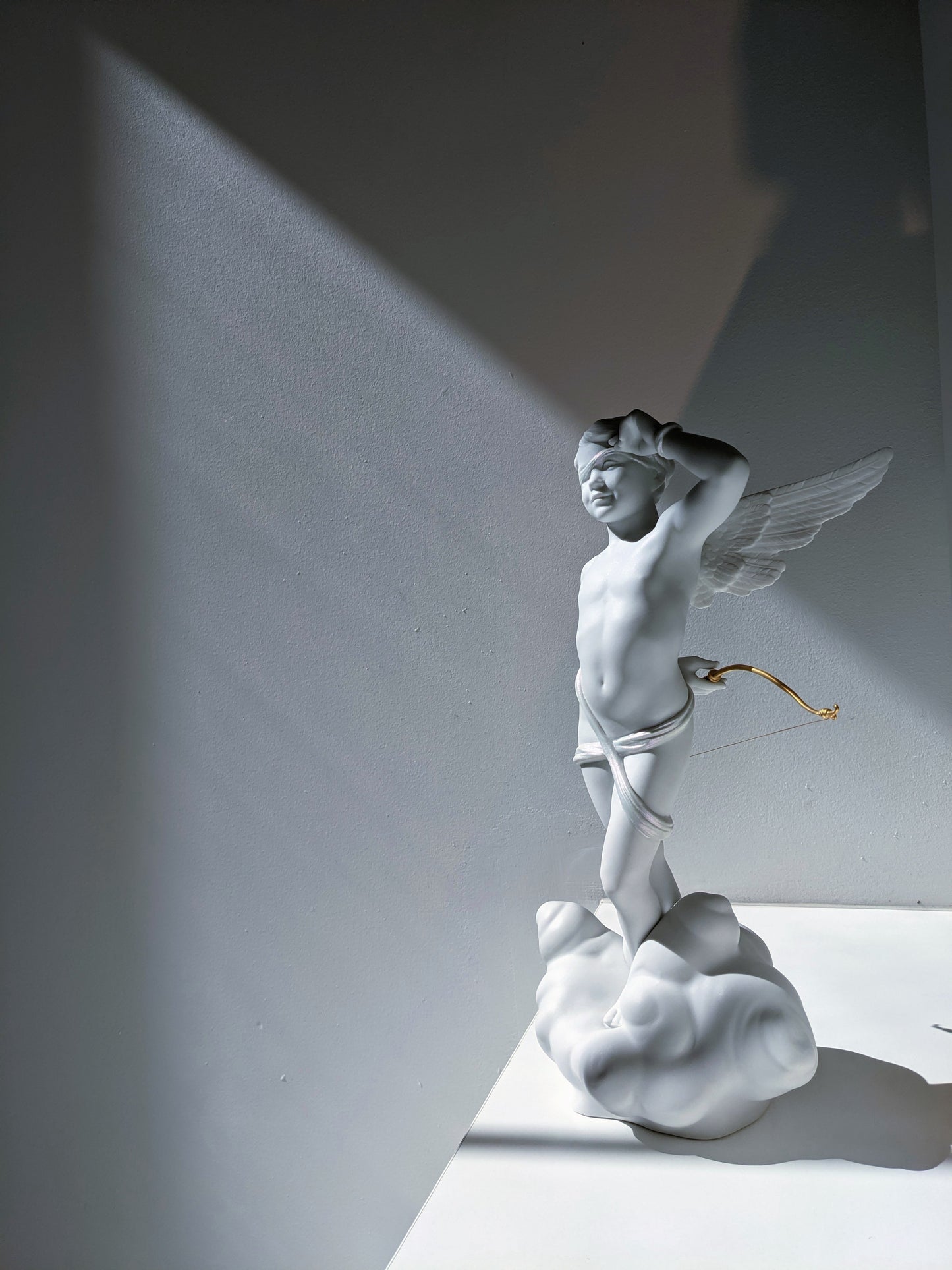 White Matt Cupid Figurine