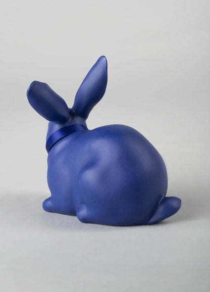  Lladró Attentive Bunny Blue-Gold (International Klein Blue) Sculpture by Lladró at  FormFluent