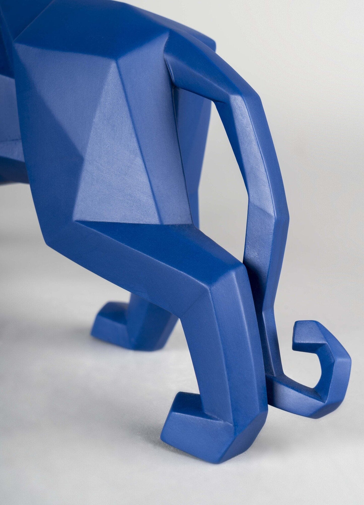 Origami Panther Figurine Matt Blue