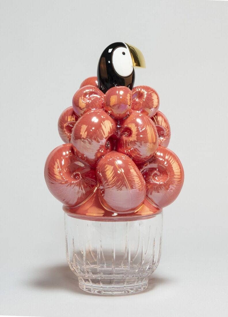 Lladró Toucan Ice Bucket. Golden Luster Barware by  Lladró at   FormFluent Sydney, Australia
