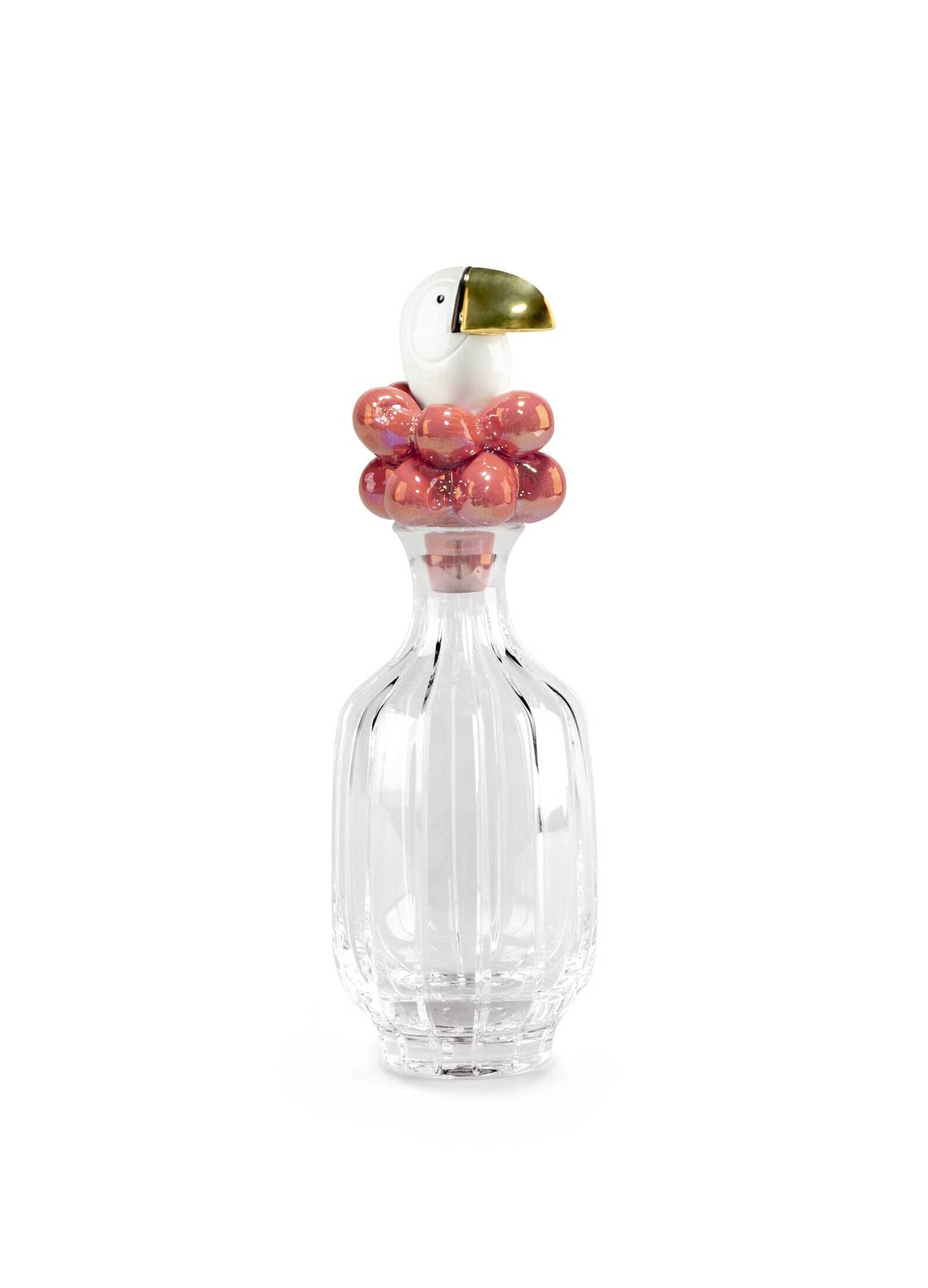 Lladró Toucan Crystal Bottle Decanter. Golden Luster Barware by  Lladró at   FormFluent Sydney, Australia