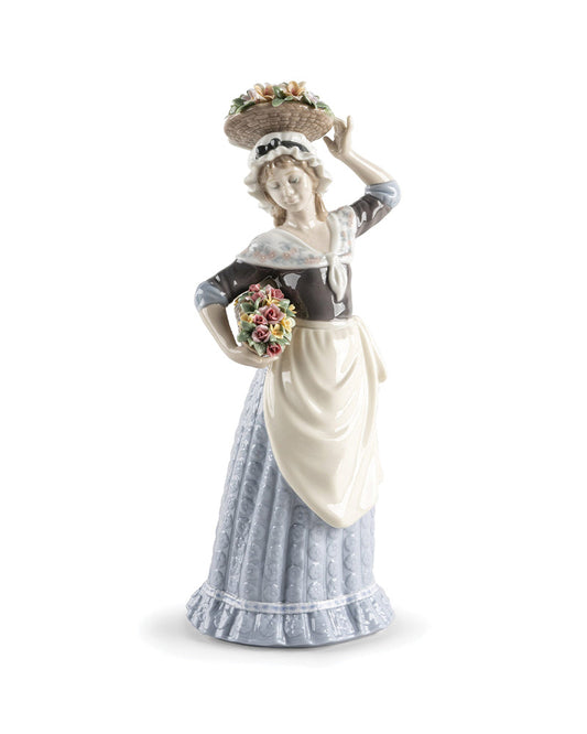 Lladró Flower Picking Woman Figurine   FormFluent