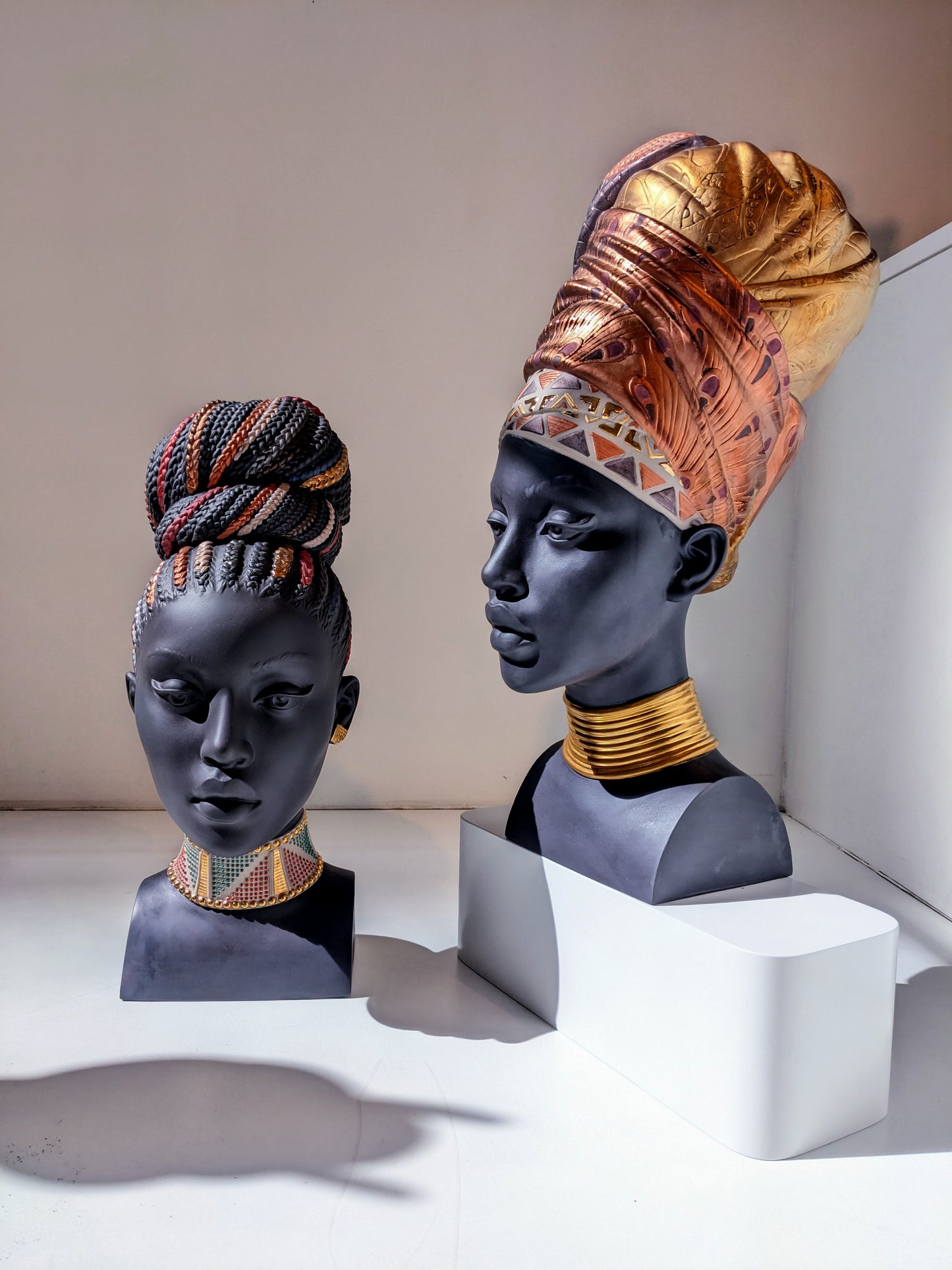 African Soul Bust Sculpture