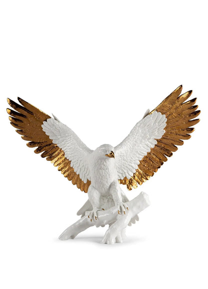  Lladró Freedom Eagle Sculpture White and Copper Sculpture by Lladró at  FormFluent