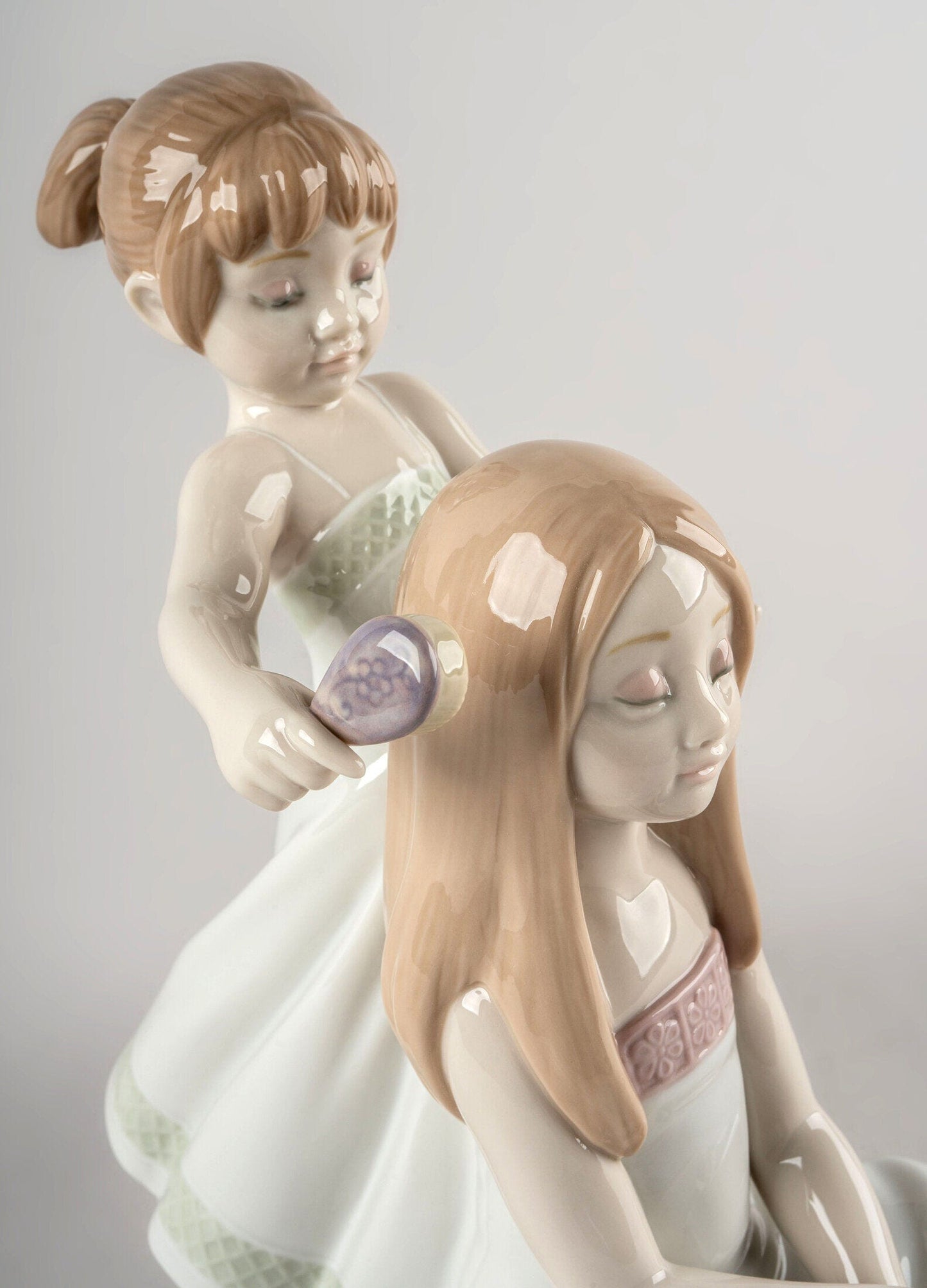 Combing Your Hair Girls Sculpture