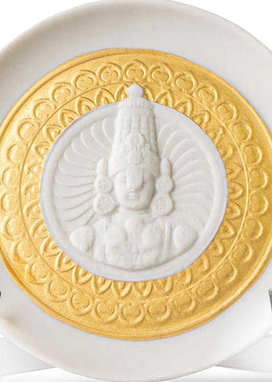 Lladró Lord Balaji Decorative Plate Gold Lustre