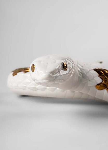  Lladró Snake Sculpture White-Copper Sculpture by Lladró at  FormFluent