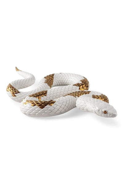  Lladró Snake Sculpture White-Copper Sculpture by Lladró at  FormFluent