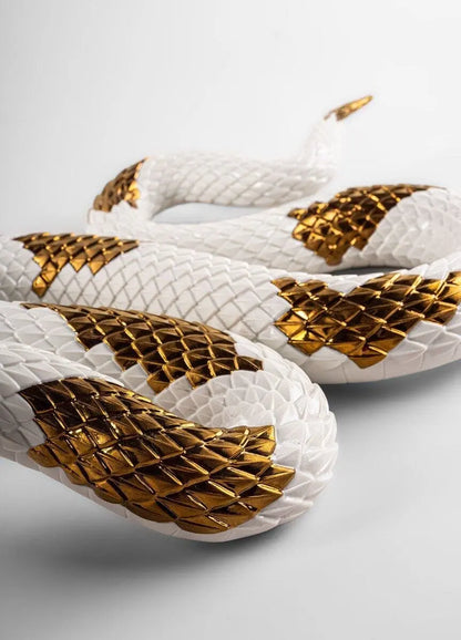  Lladró Snake Sculpture White-Copper Sculpture by Lladró at  FormFluent