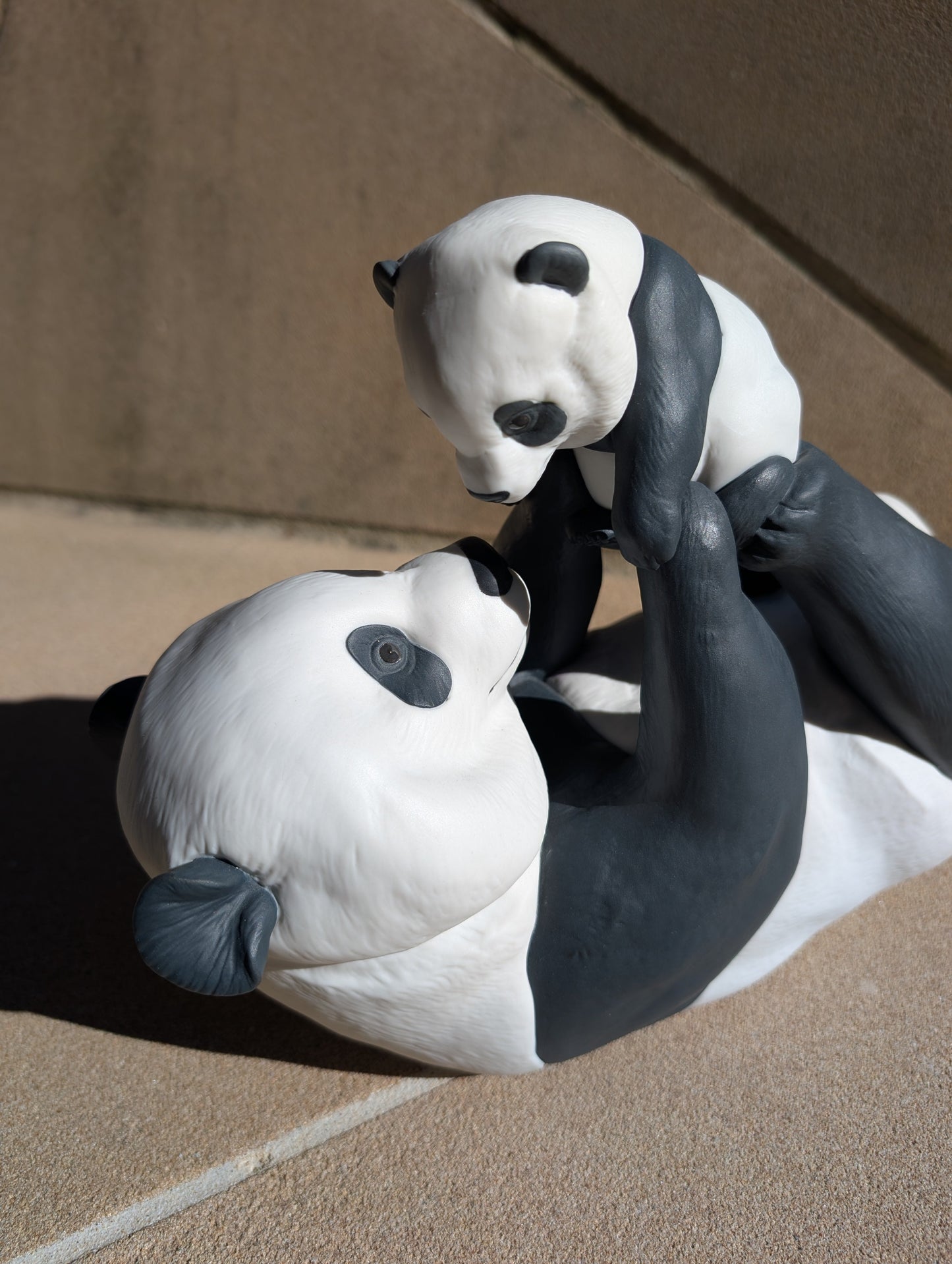 Lladró Mommy Panda Sculpture  - FormFluent Sydney Australia